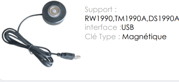  Lecteur Clé Dallas (iButton) POSLUX RD300